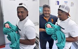 [In Pictures] Sarfaraz Khan announces birth of baby boy two days after maiden Test ton