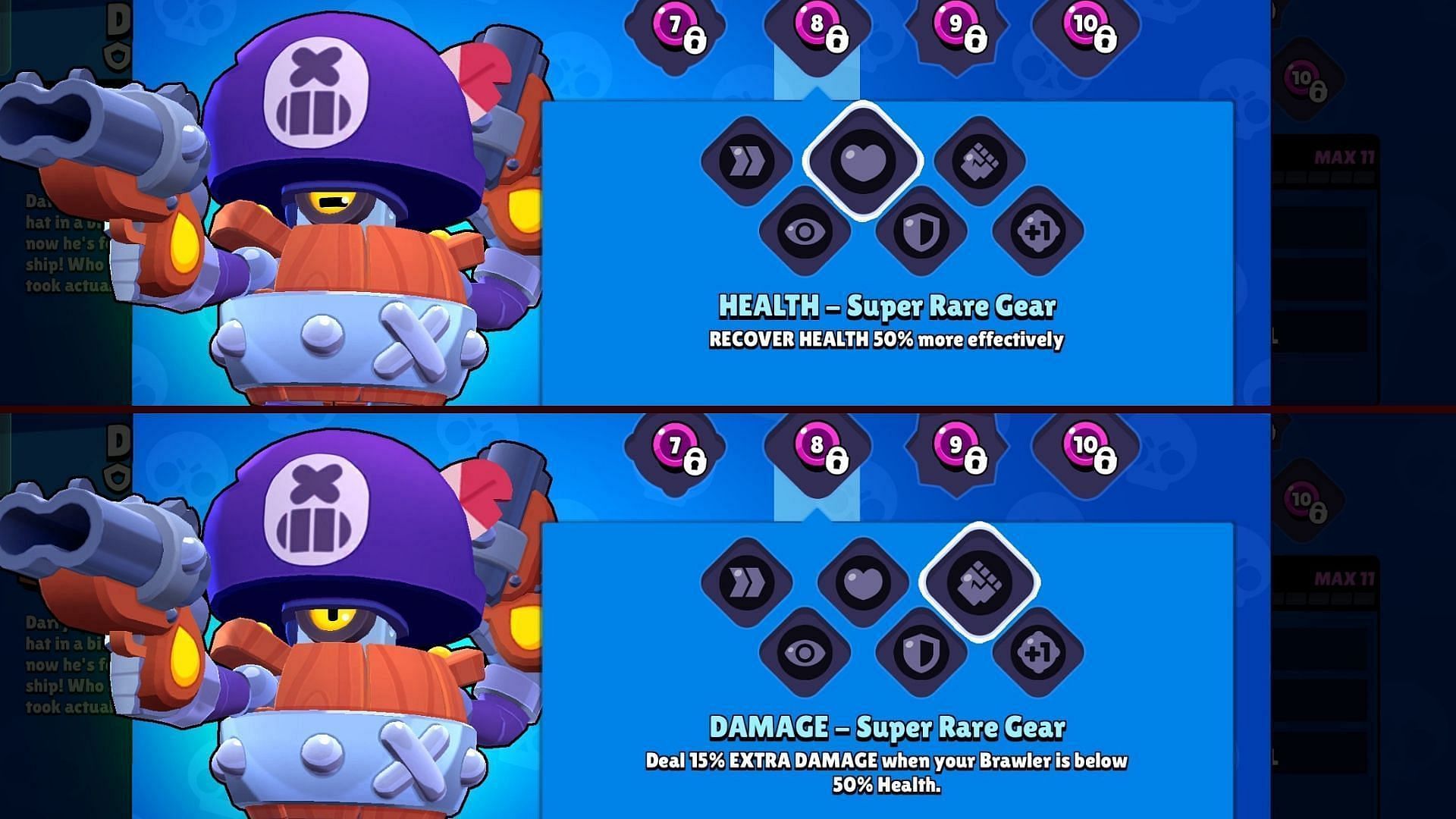 Damage Gear and Health Gear (Image via Nuverse)