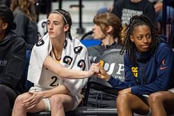 SPOTTED: Caitlin Clark & boyfriend Connor McCaffery along with Kelsey Mitchell on sidelines for Pacers vs Grizzlies preseason game