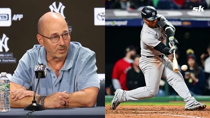 "Gleyber Torres might've been ALCS MVP if it wasn't for Giancarlo Stanton" – Brian Cashman commends Yankees 2B for excelling under pressure