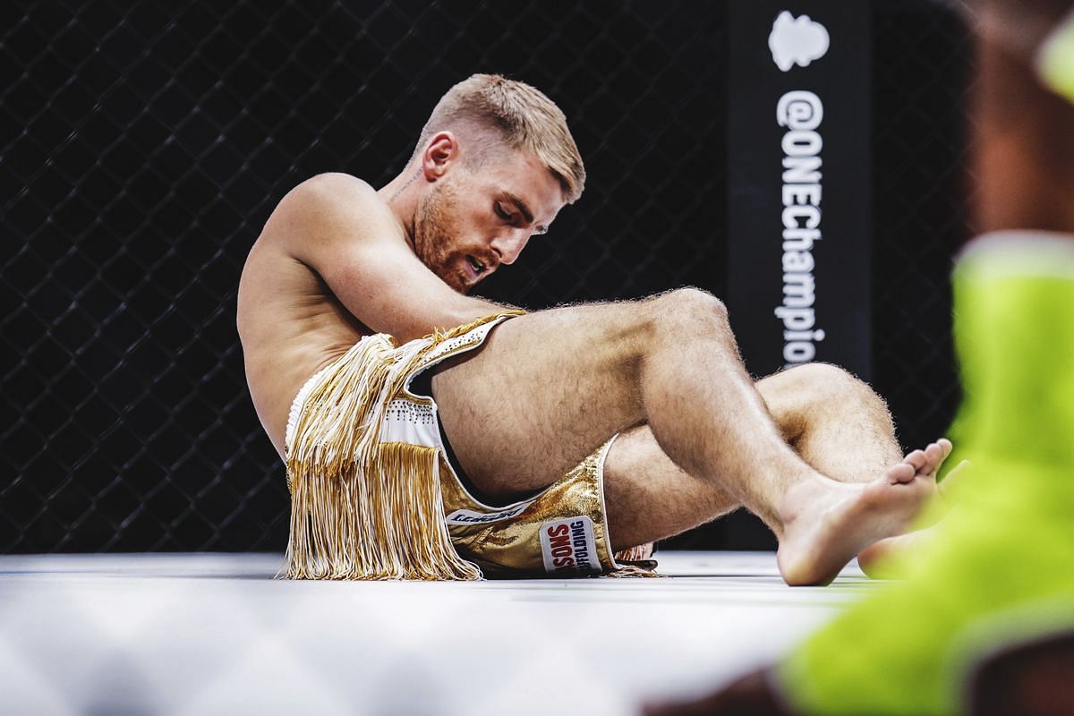 Jonathan Haggerty admits hit from Superlek at ONE 168 rocked him hard. -- Photo by ONE Championship