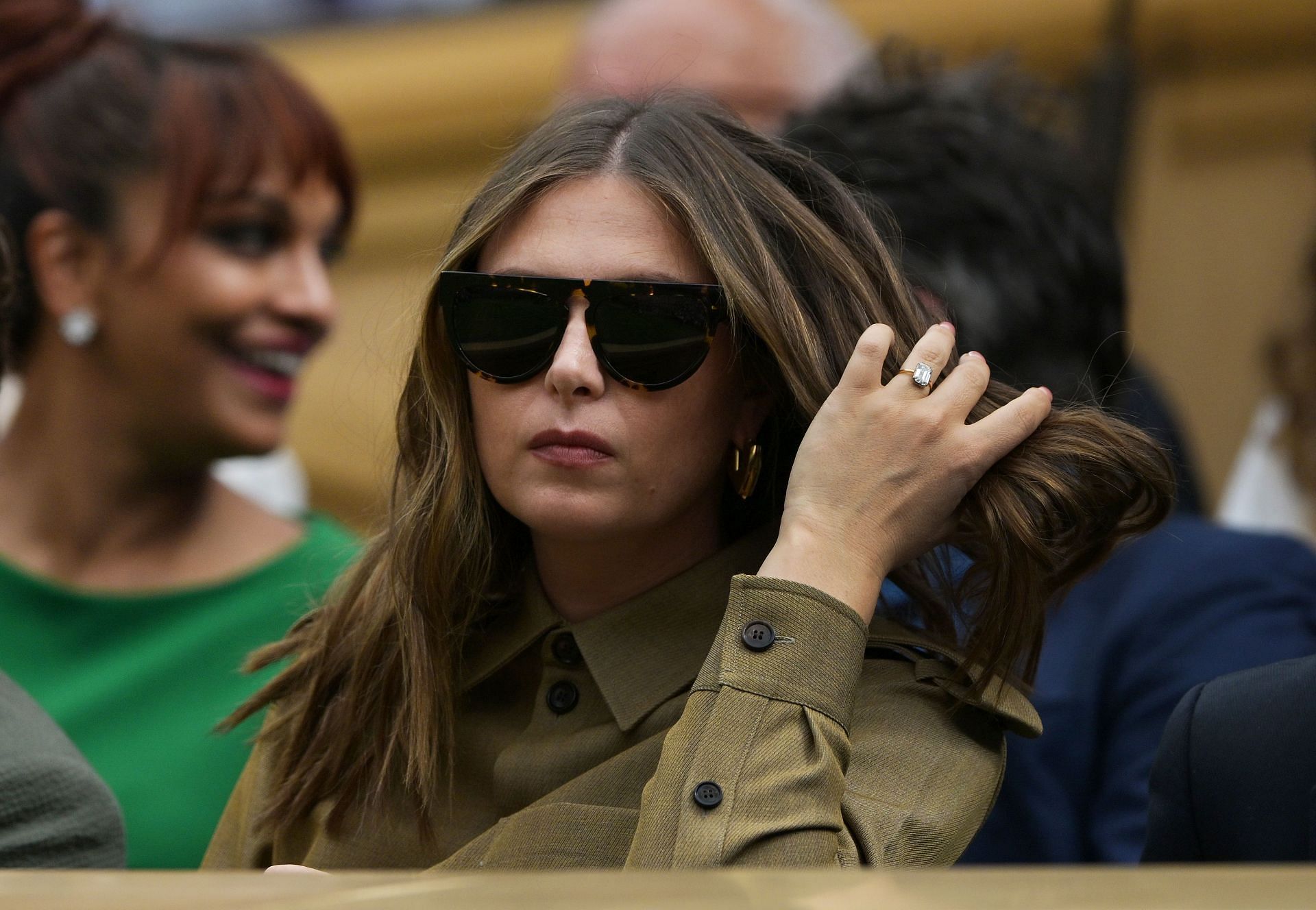 Maria Sharapova attending the 2024 Wimbledon Championships (Image source: Getty)