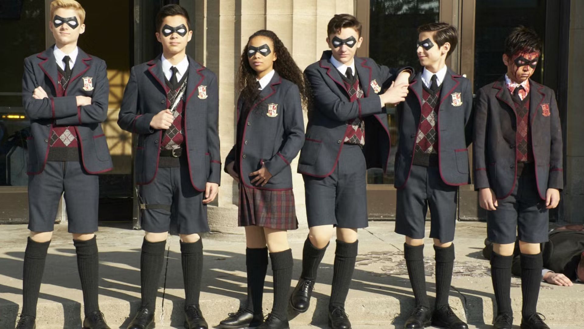 a still from The Umbrella Academy (image via Netflix)