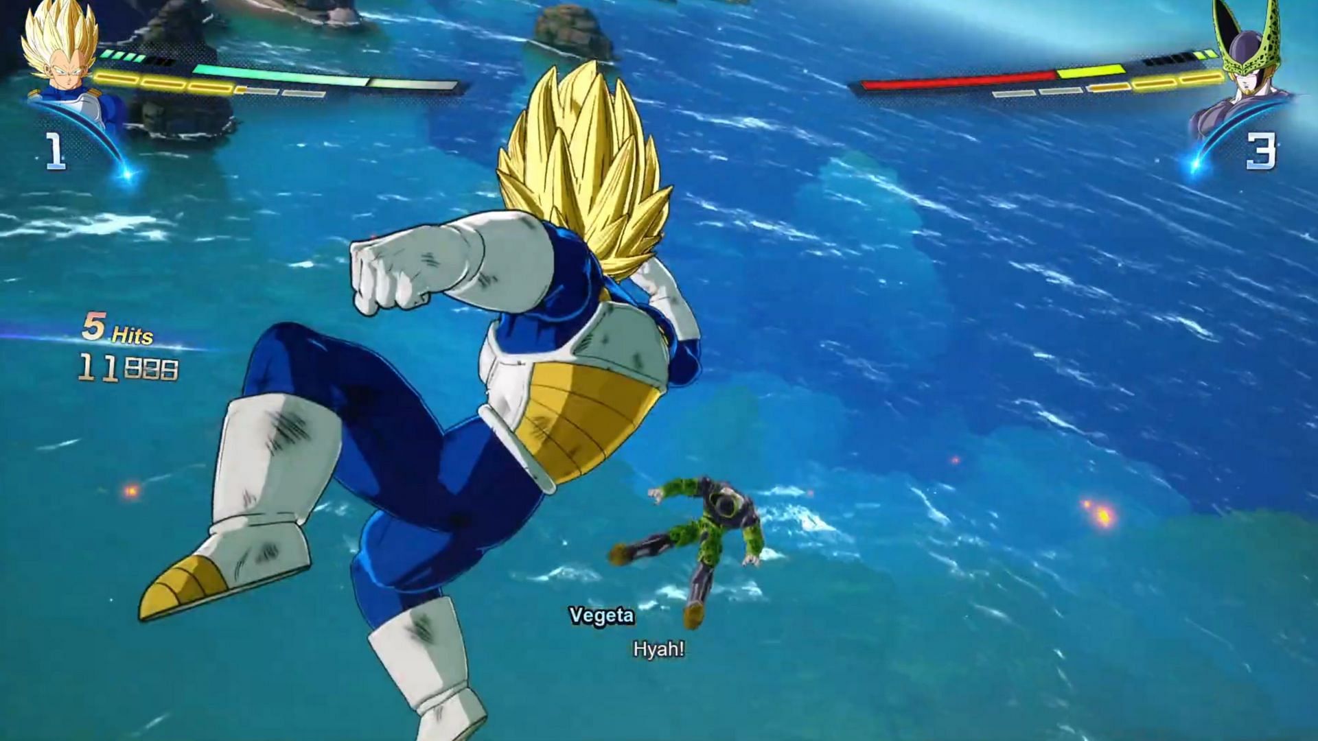 How do you escape from Vegeta