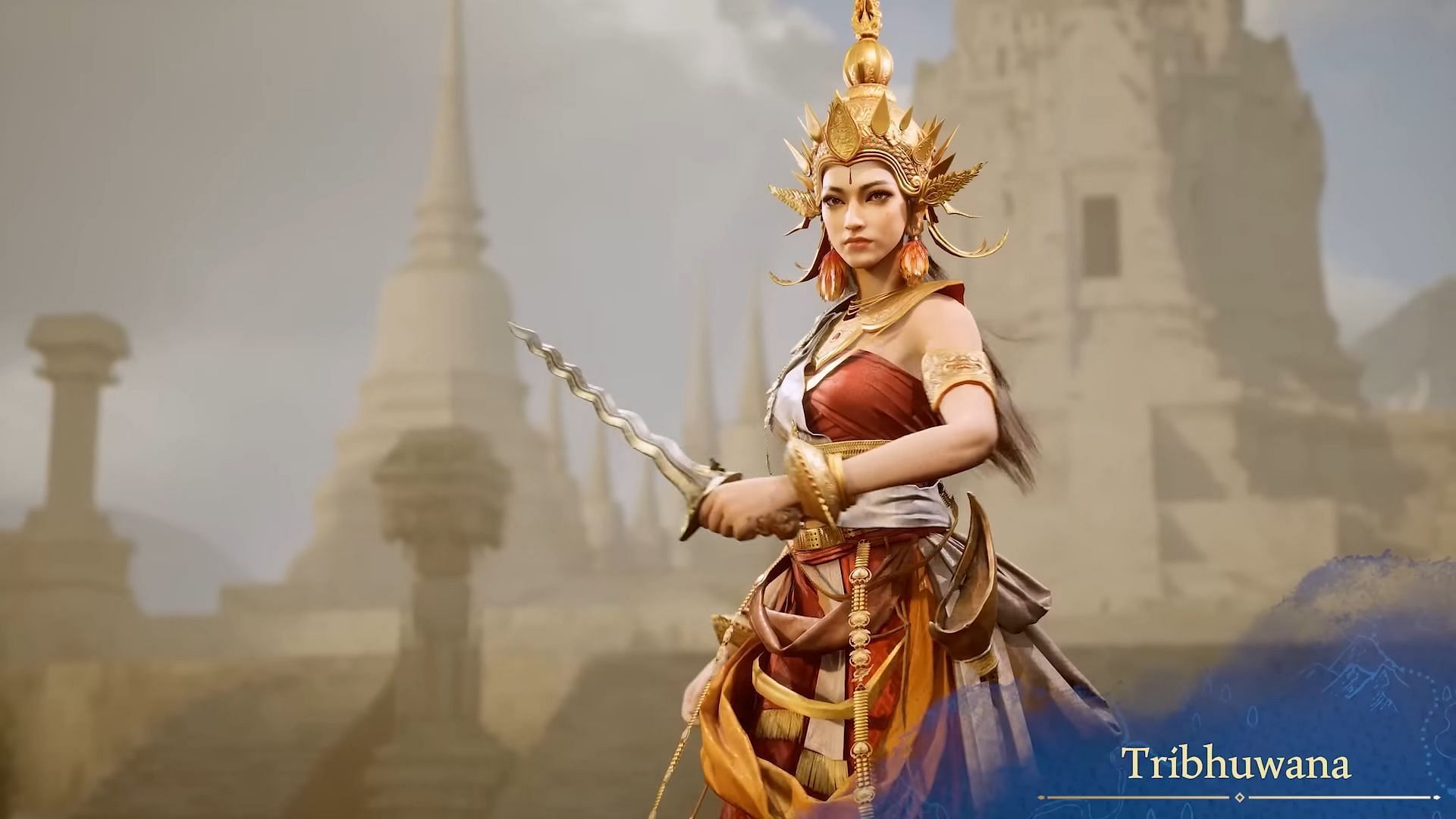 Tribhuwana in Age of Empires Mobile (Image via YouTube/Age of Empires Mobile)