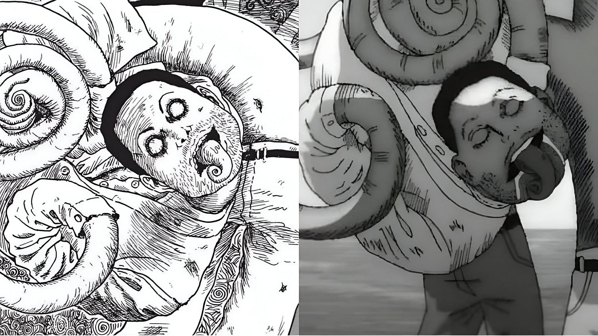 Uzumaki episode 4: Anime vs manga comparison (Image via Adult Swim &amp; Shogakukan)