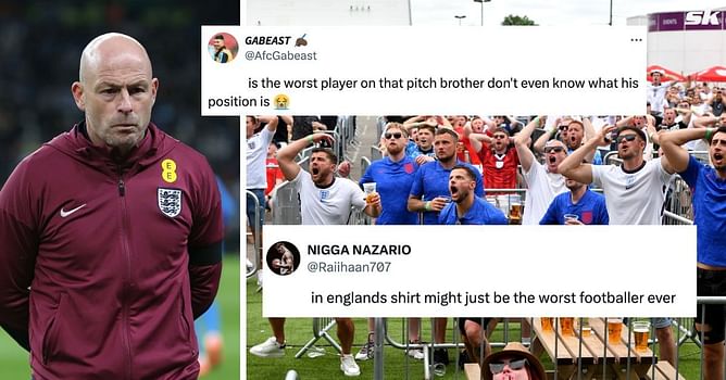 “Do better or become a sit at home dad”, “Worst player on that pitch” - Fans slam England star for poor display in defeat to Greece