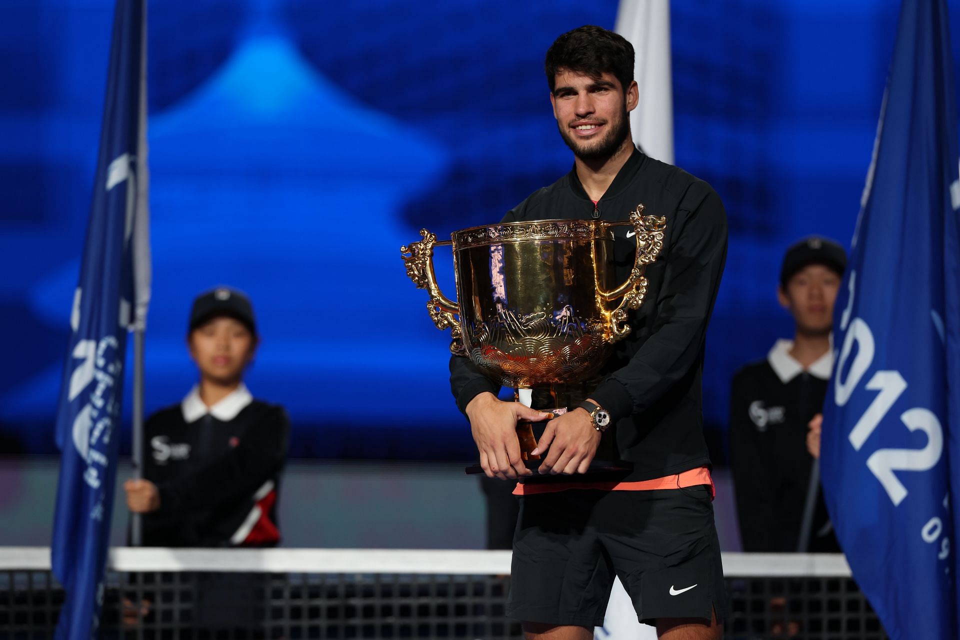 Carlos Alcaraz at the China Open 2024. (Photo: Getty)