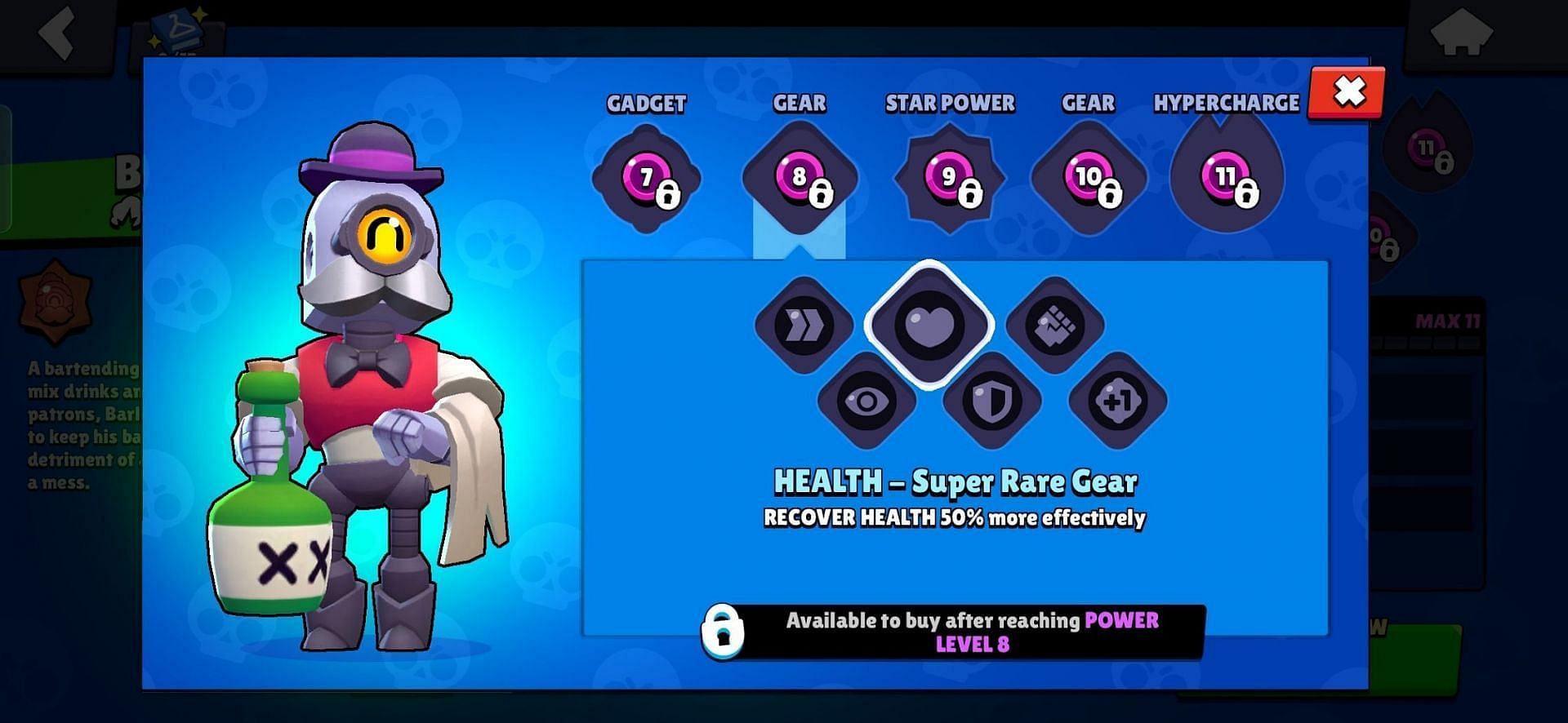 Health gear (Image via Supercell)