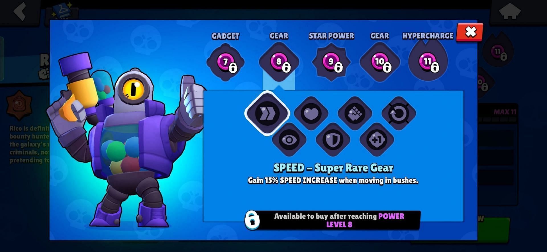 It allows Rico to out-position opponents during the setting up of the bounces (Image via Supercell)