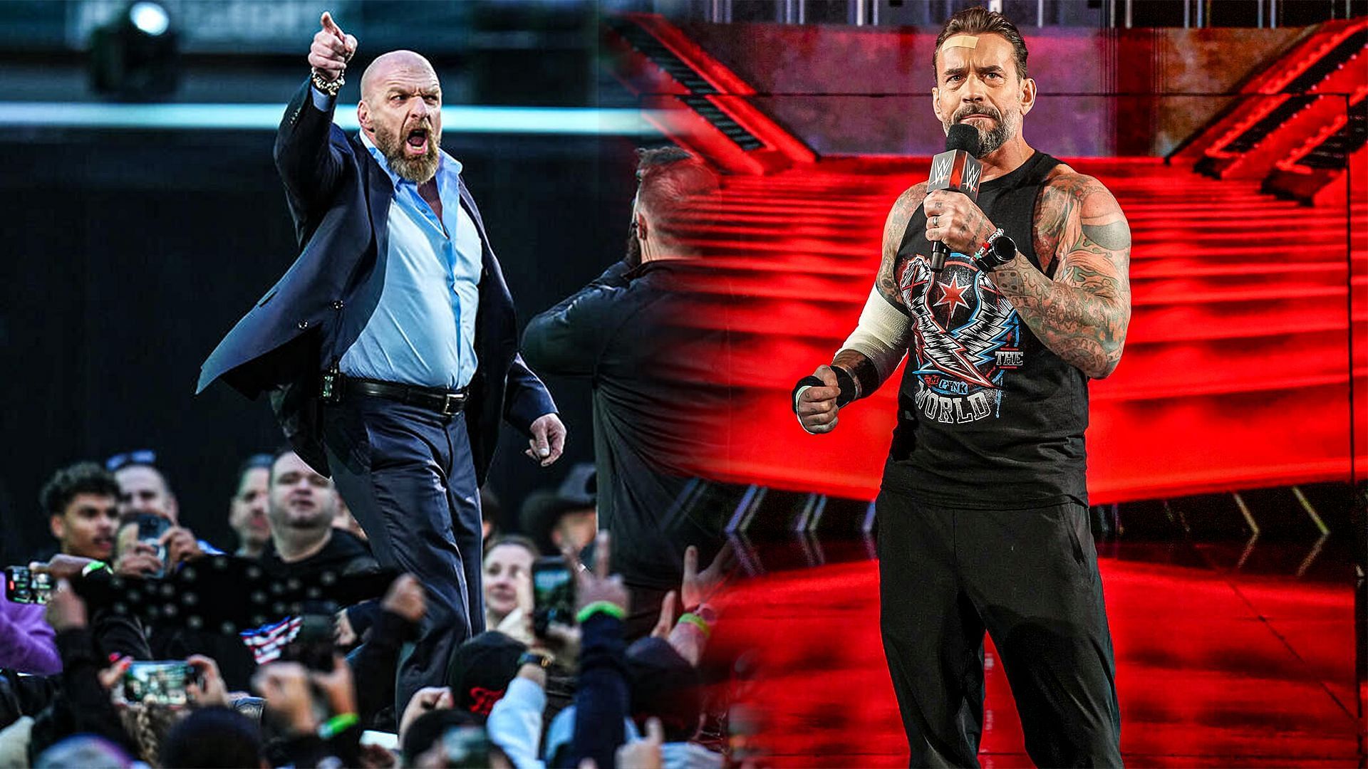 Triple H (left) and CM Punk (right) [Pic Credits: WWE.Com]