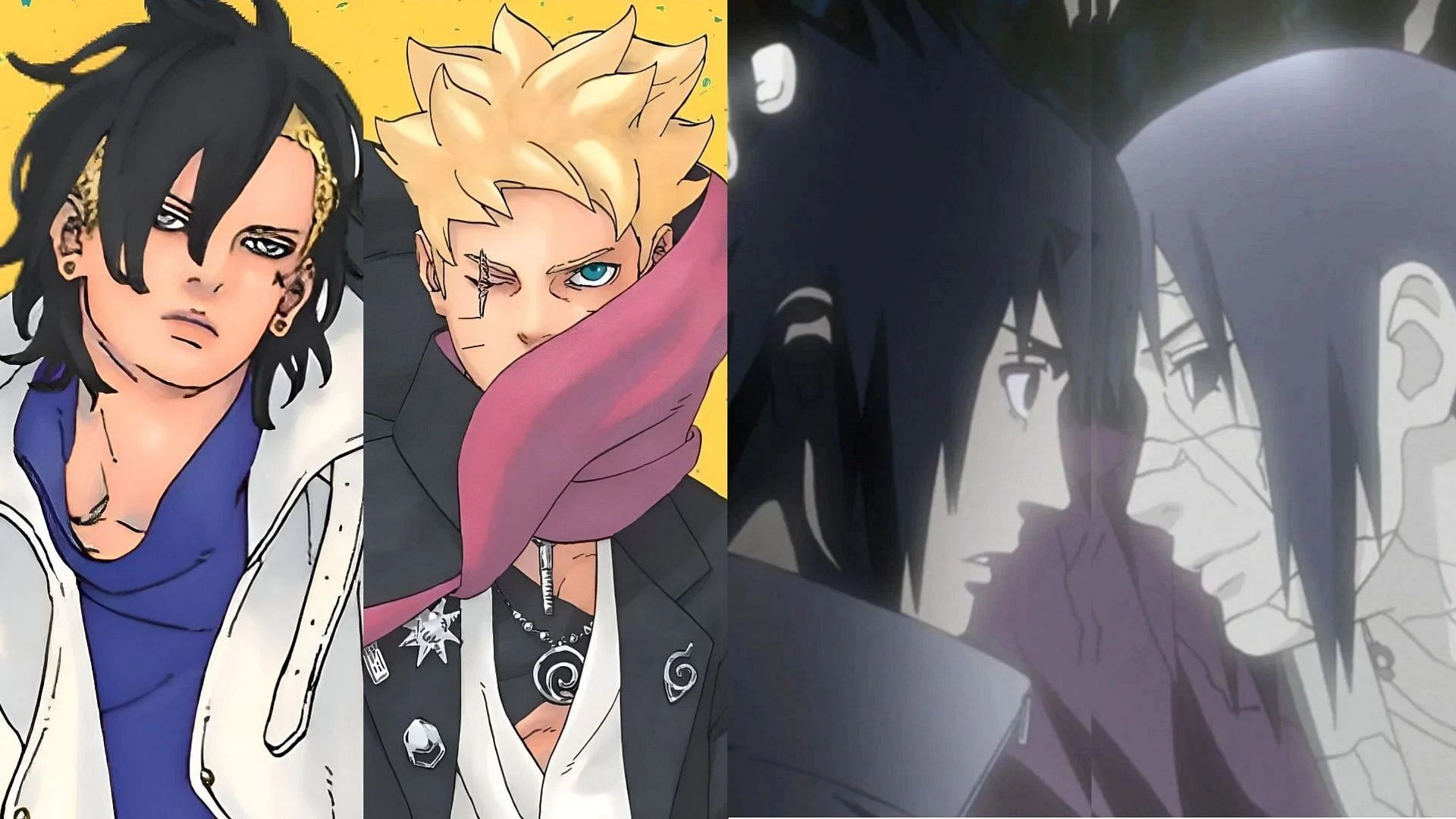 Fan theory compares Kawaki and Boruto to Sasuke and Itachi (Image via Studio Pierrot and Shueisha)