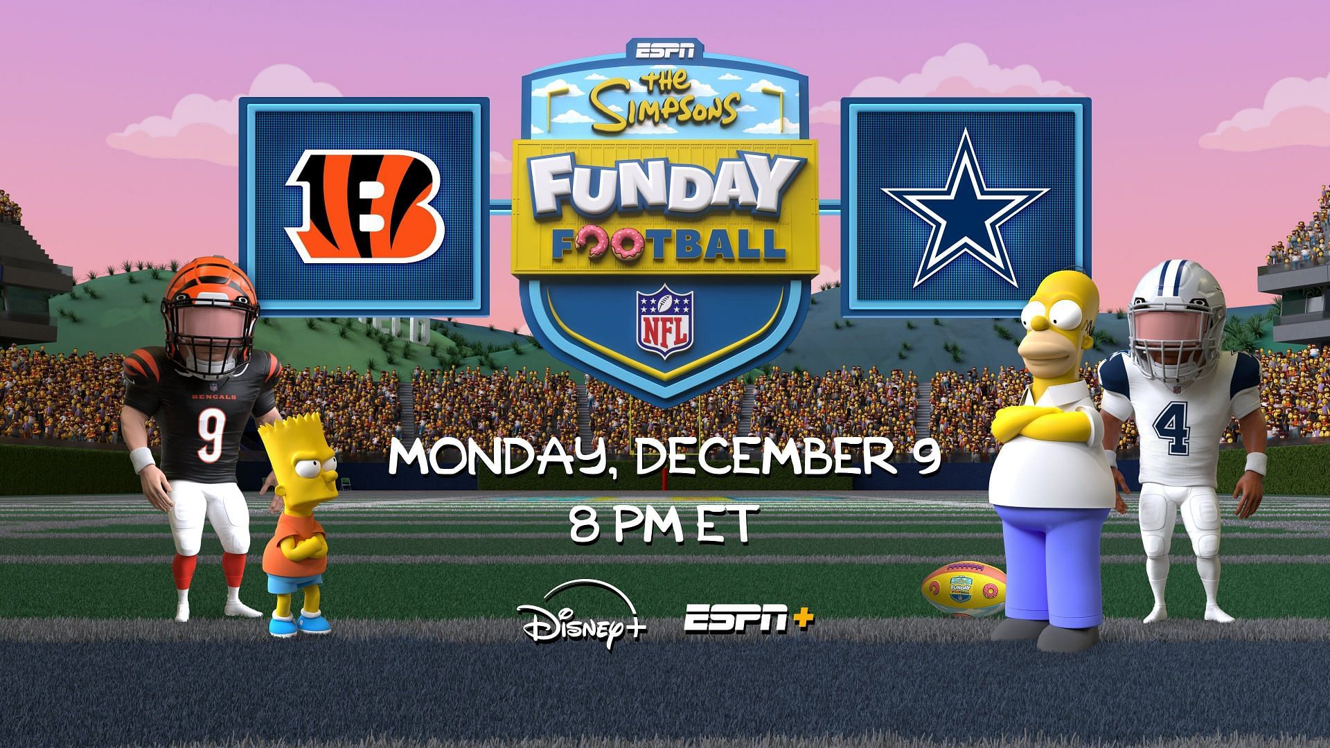 ESPN will have a Simpsons feed for Bengals/Cowboys in Week 14