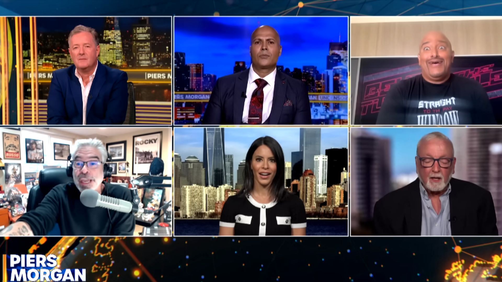 Vince Russo was joined by several known faces during a fiery conversation. [Image via Piers Morgan Uncensored on YouTibe]