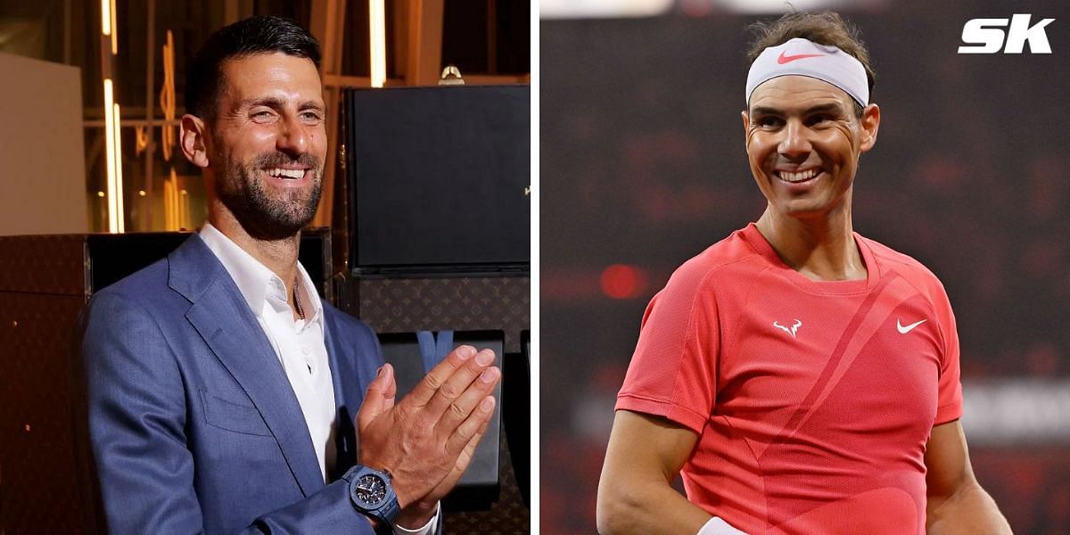 Novak Djokovic (L) and Rafael Nadal (R) (Image source: Getty)