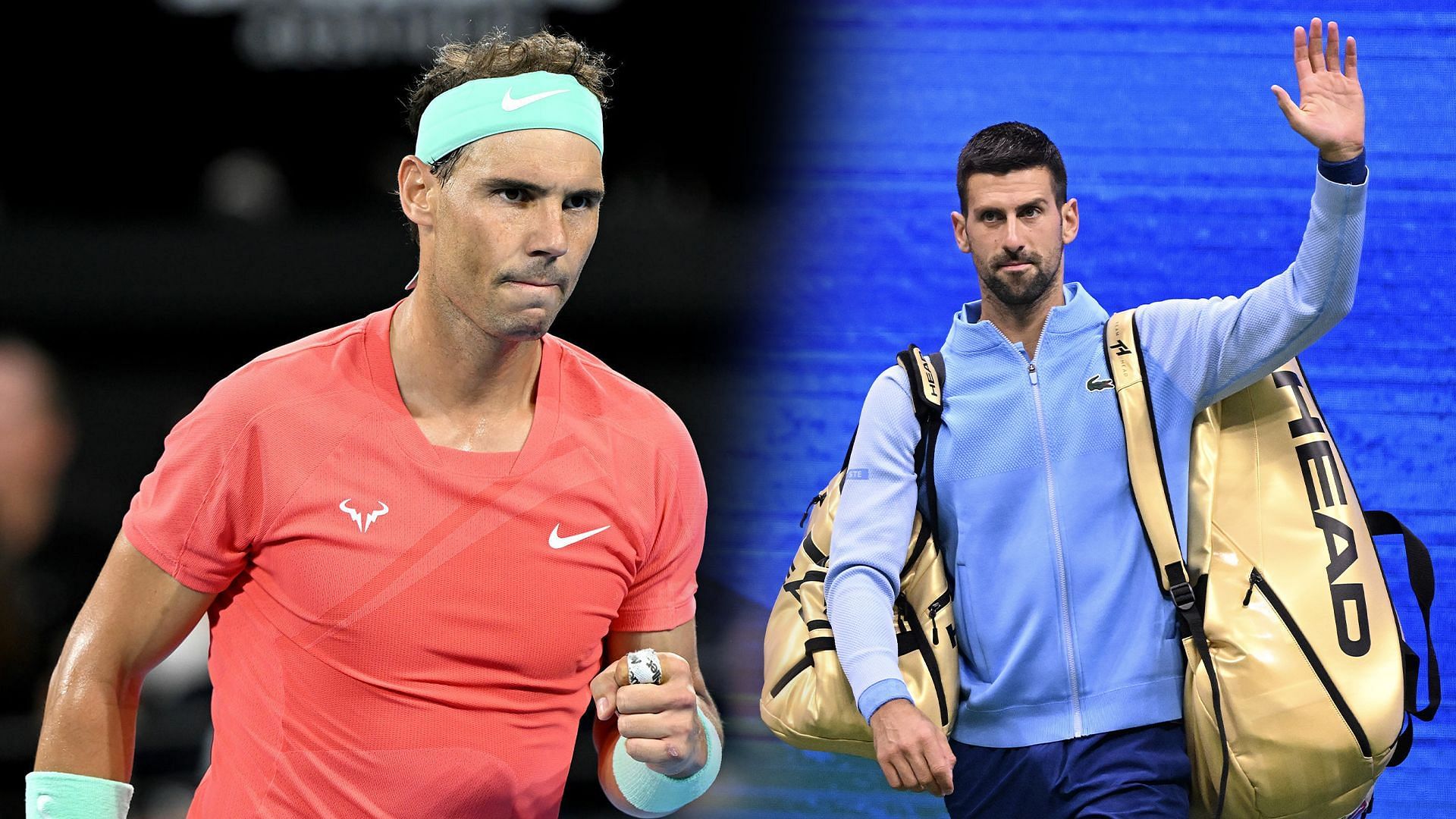 Rafael Nadal (izq.); Novak Djokovic (der.): (Fuente: Getty Images)