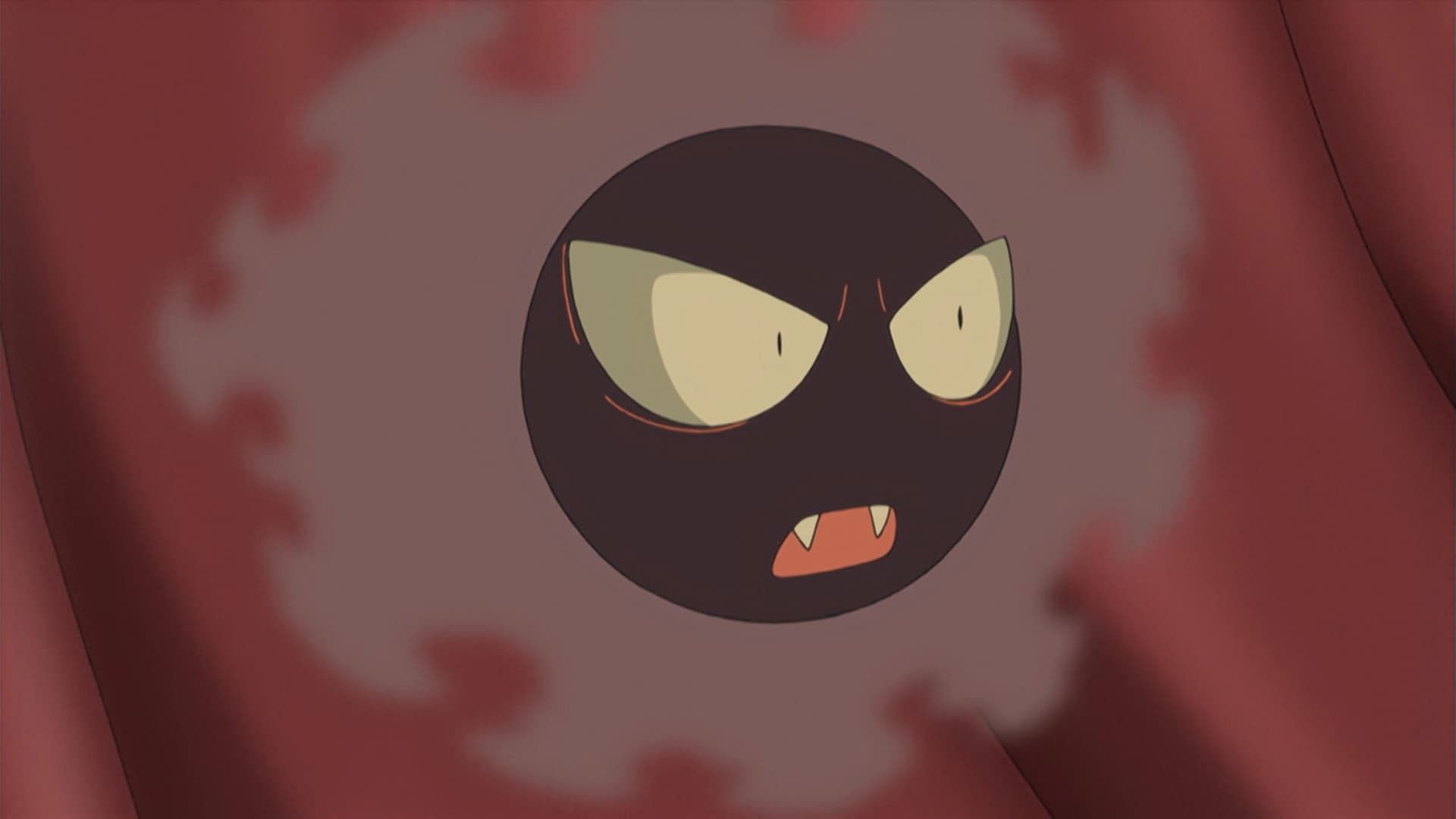 Gastly as seen in the anime (Image via The Pokemon Company)