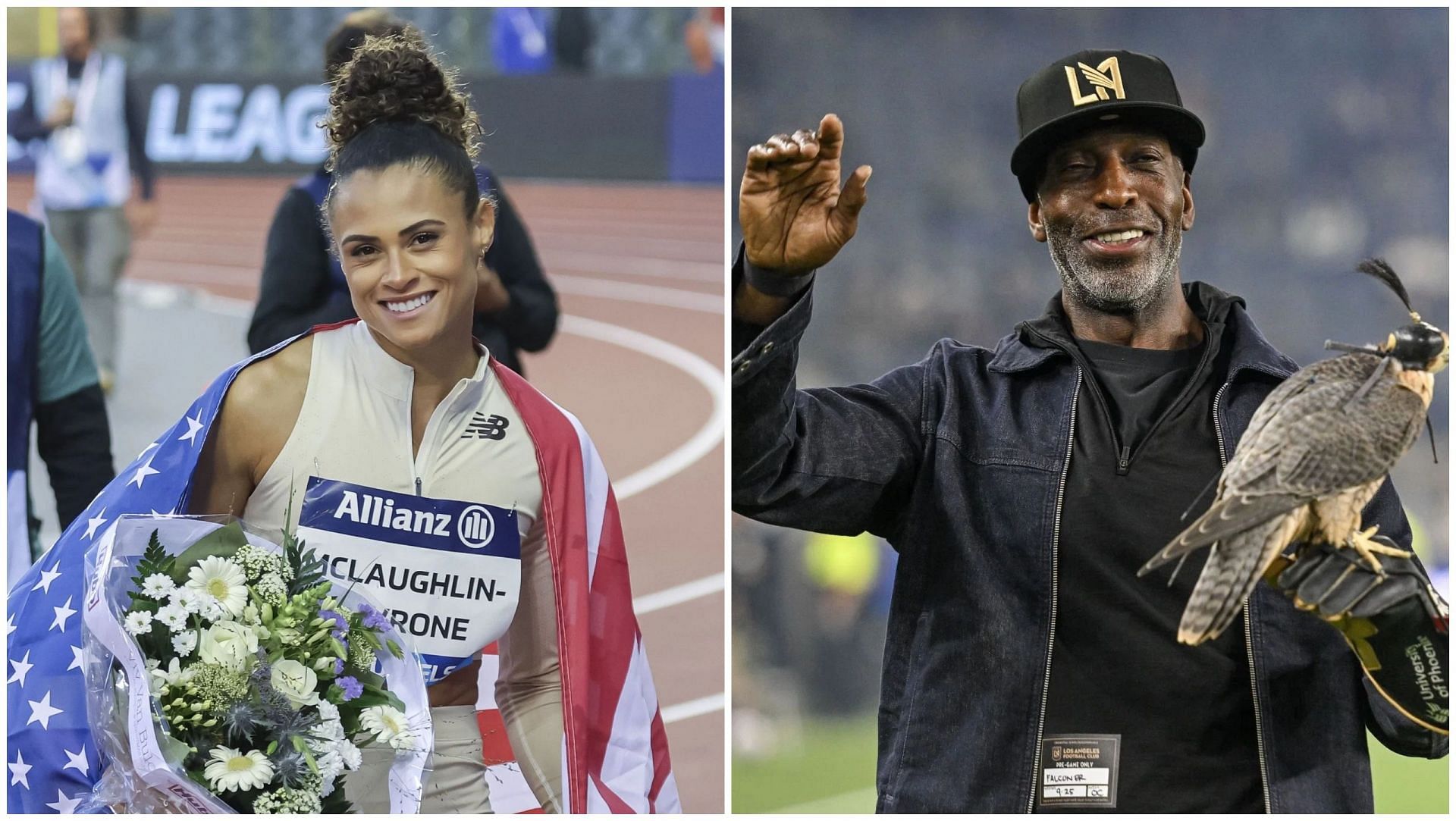 Sydney McLaughlin-Levrone and Michael Johnson