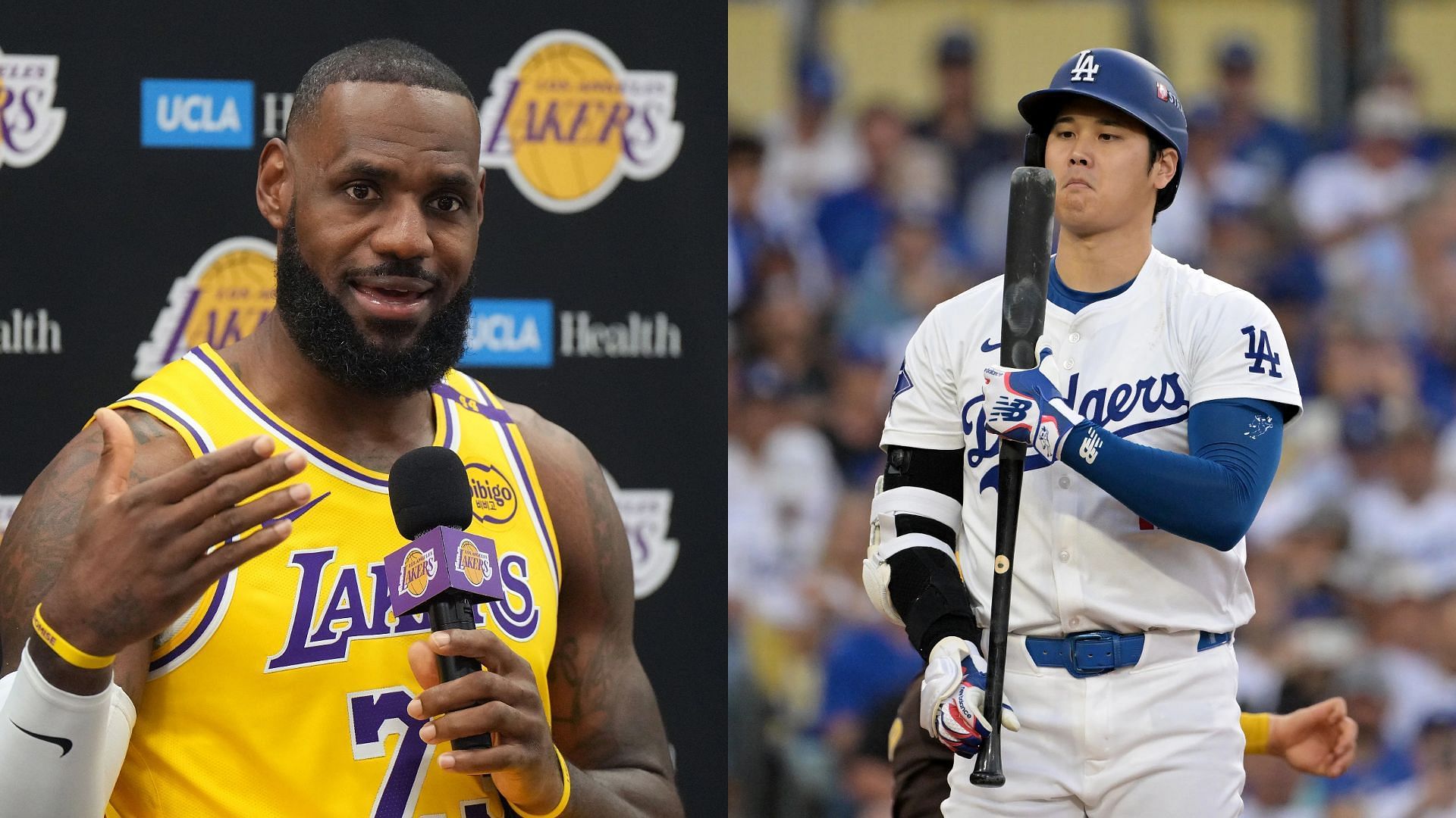 LeBron James praises Shohei Ohtani for his achievement of going into the NLCS. Source - Imagn