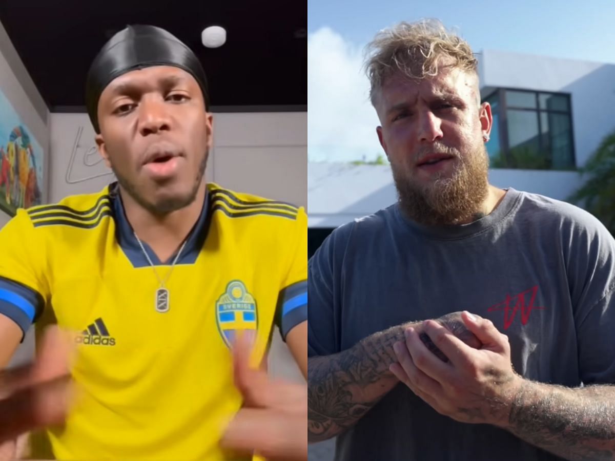 KSI and Jake Paul continue their online feud (Image via YouTube/KSIClips and Jake Paul)