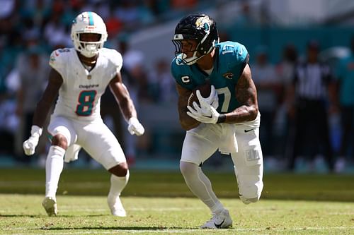 Evan Engram at Jacksonville Jaguars v Miami Dolphins - Source: Getty