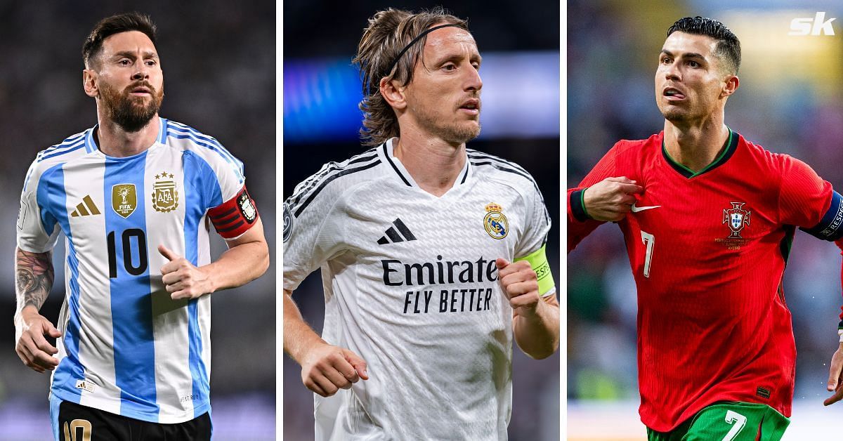 Lionel Messi, Luka Modric and Cristiano Ronaldo