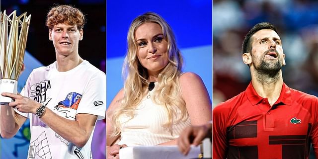 Lindsey Vonn pens a heartful wish for Jannik Sinner following his recent victory at the Shanghai Masters 2024. (Images by Getty)