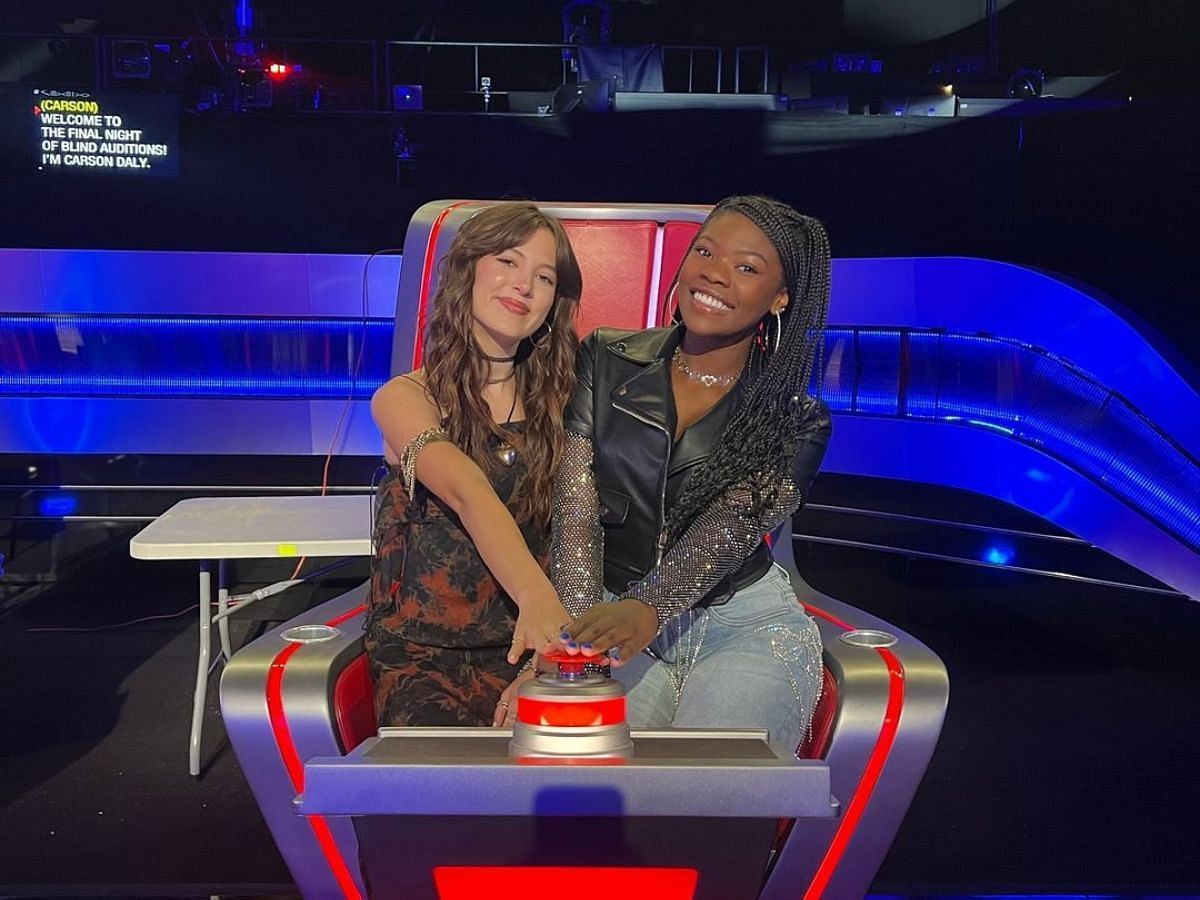 The Voice contestants Eliza and Mikaela 