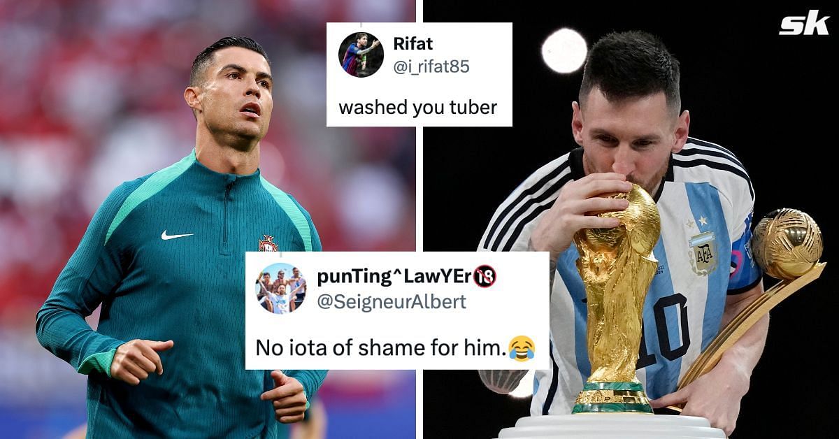 Fans react to Cristiano Ronaldo including Lionel Messi