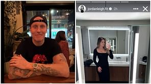 Patrik Laine's fiance Jordan Leigh chooses $150 black long sleeve dress for date night while Habs forward goes for a simpler option