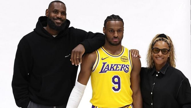Savannah James shares 'special' reaction as husband LeBron James shares court with son Bronny James to create NBA history