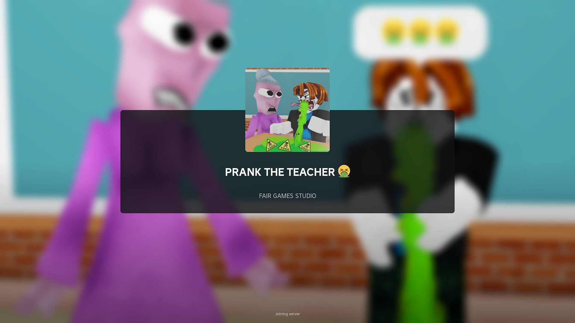 Roblox Prank the Teacher