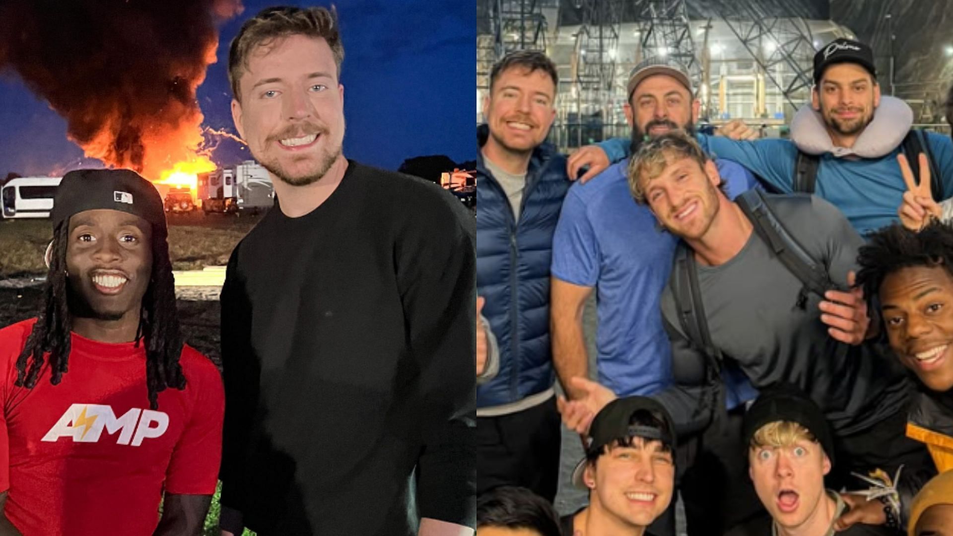 MrBeast has yet again brought together some of the biggest content creators in a video (Images via @mrbeast/Instagram, MrBeast/YouTube)