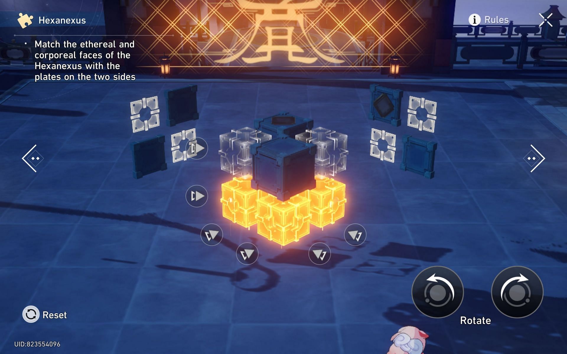 First hard mode puzzle (Image via HoYoverse)