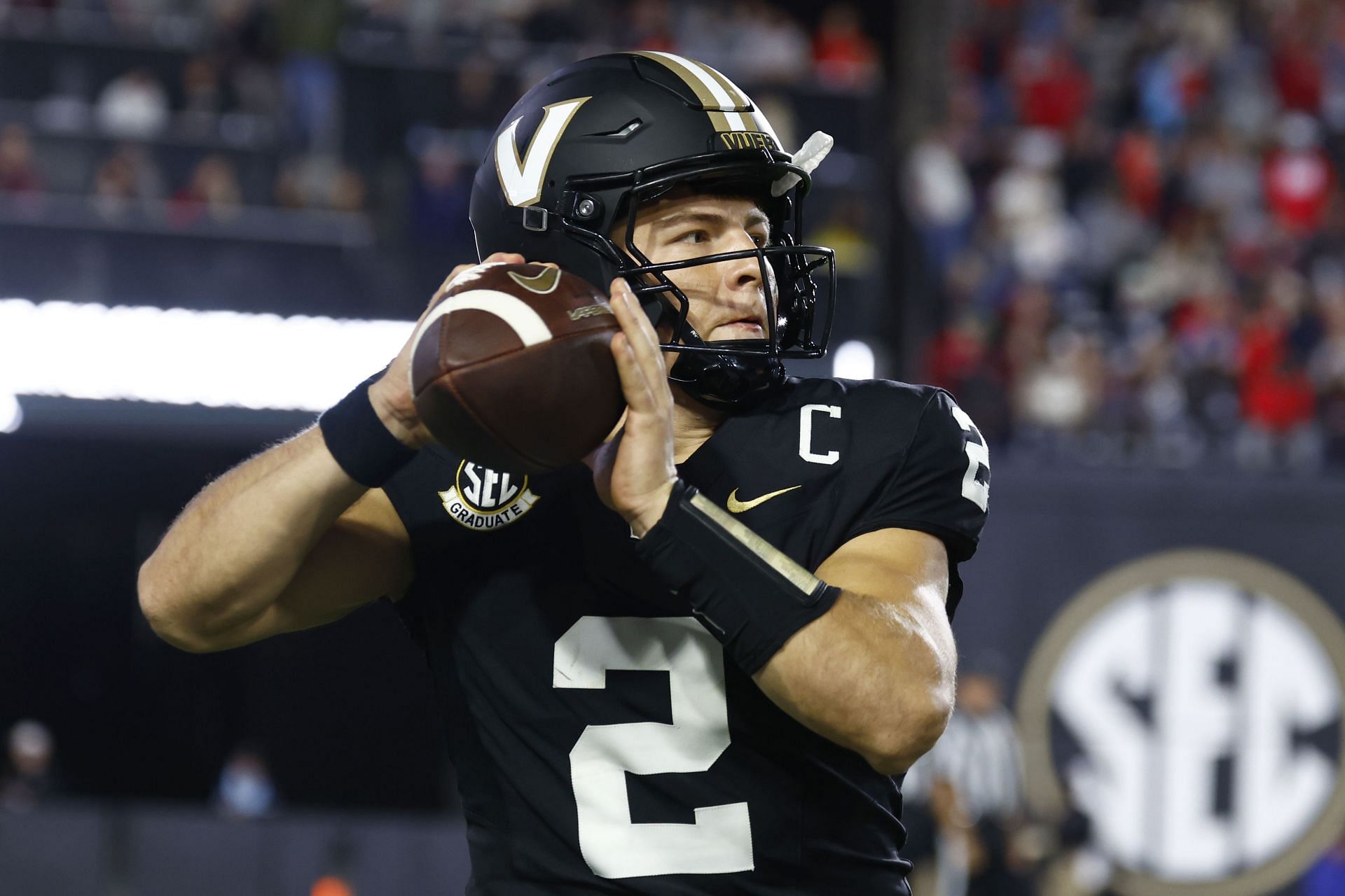 Vanderbilt Commodores QB Diego Pavia - Source: Getty