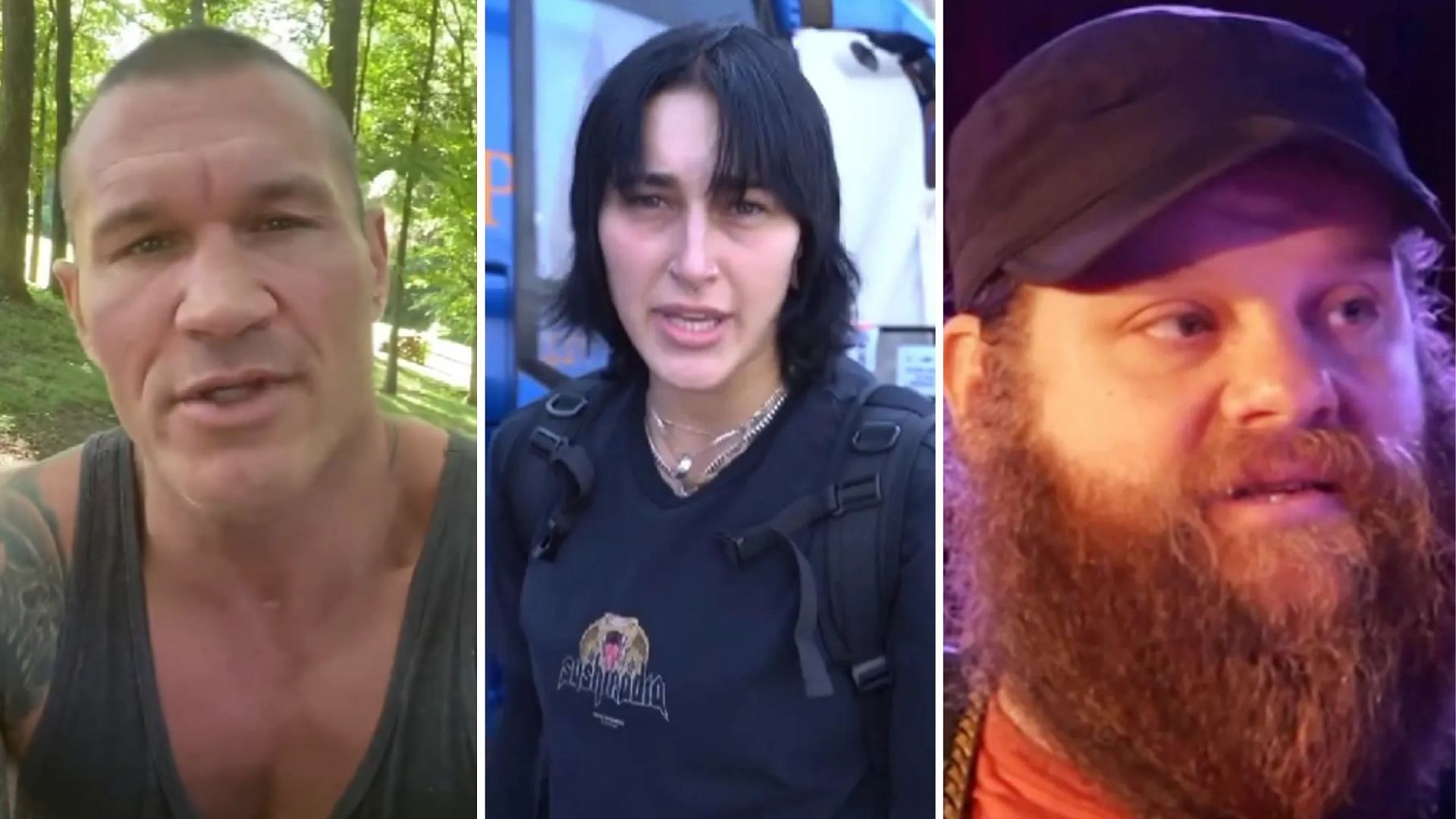Randy Orton (left), Rhea Ripley (middle), Ivar (right) [Image credits: stars