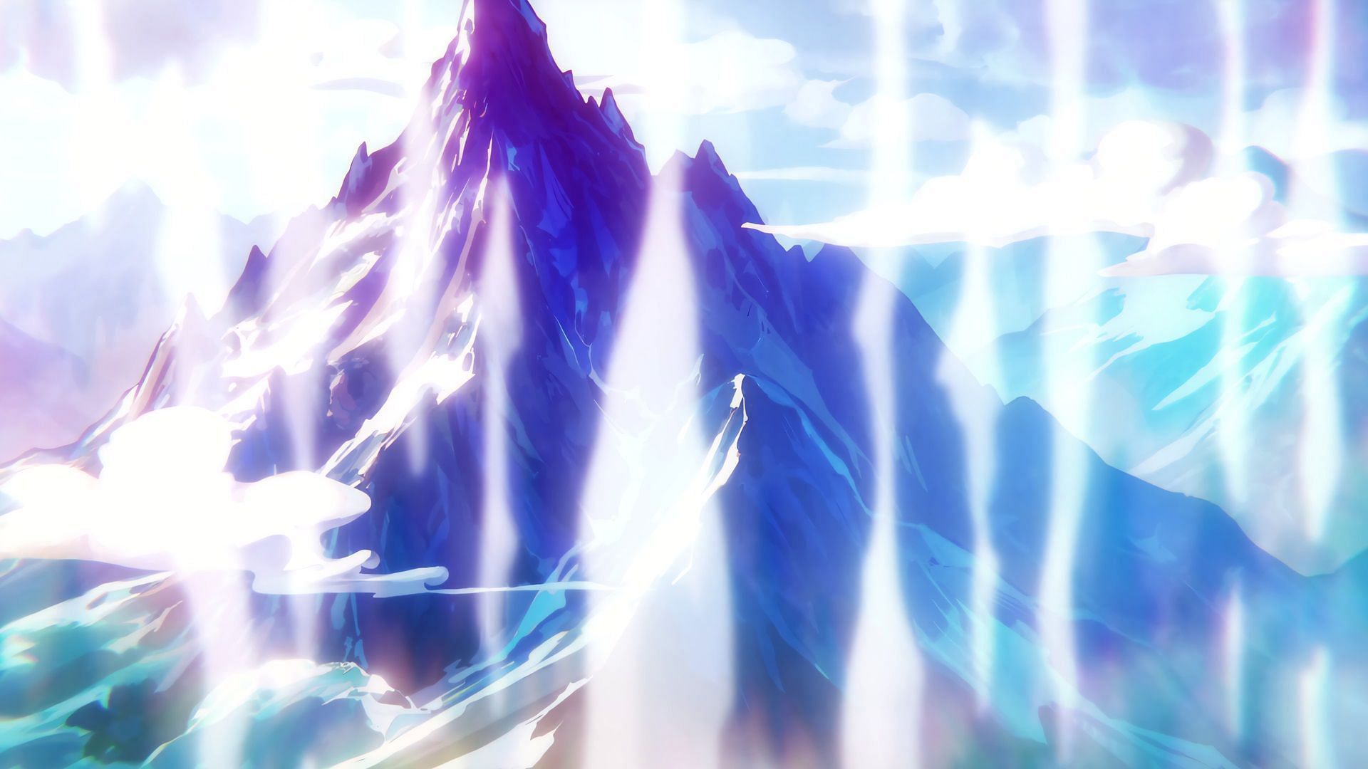 The mountains of Elbaph (Image via Toei Animation)