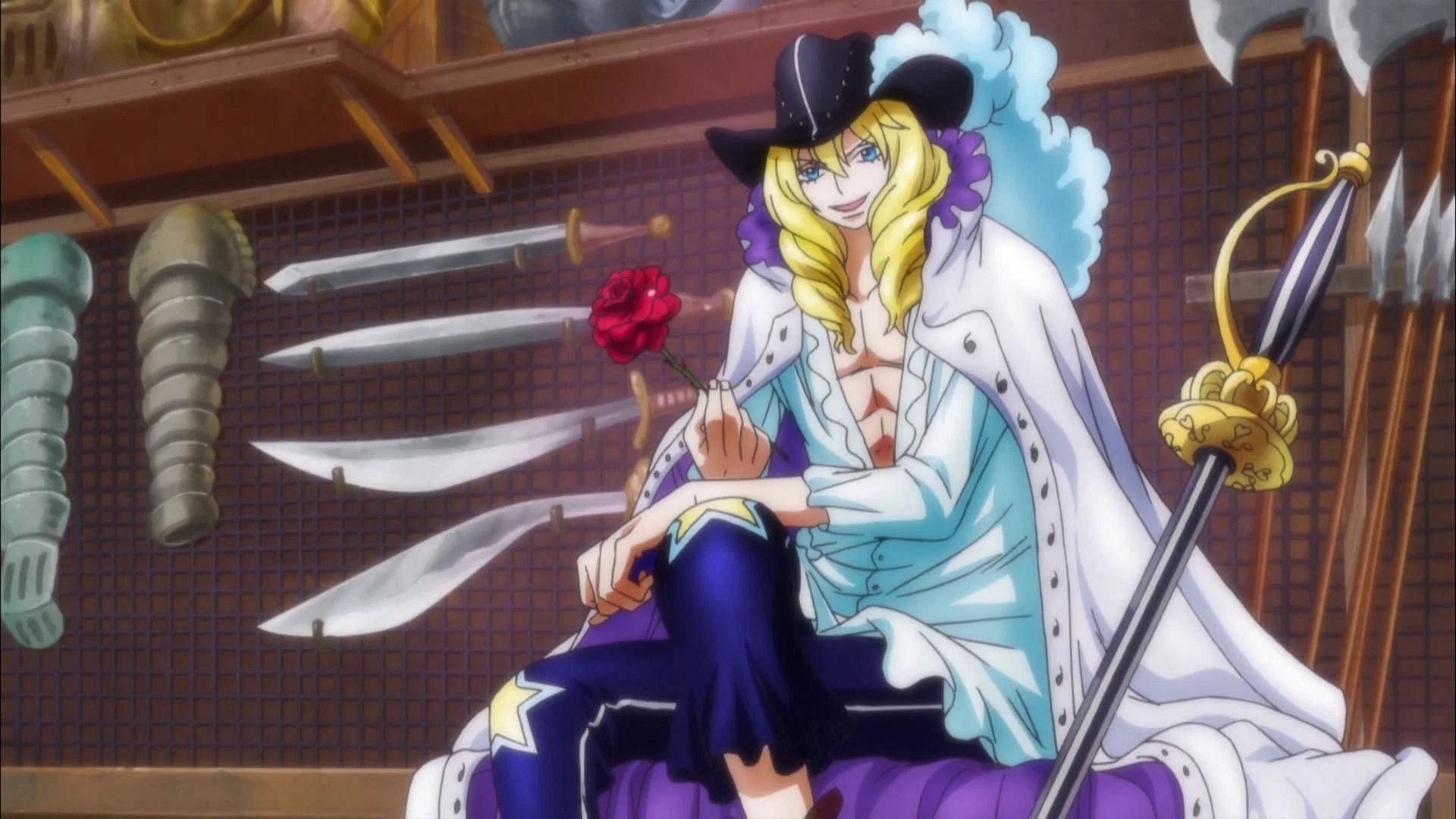 Cavendish as shown in the One Piece anime (Image via Toei Animation)