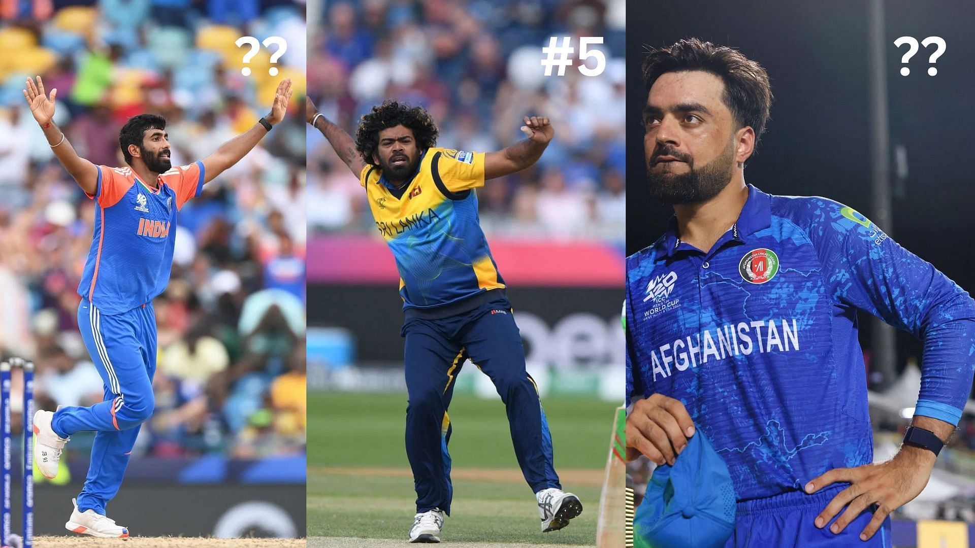 Jasprit Bumrah, Lasith Malinga, Rashid Khan are among the best T20I bowlers (Image Credits: Getty)