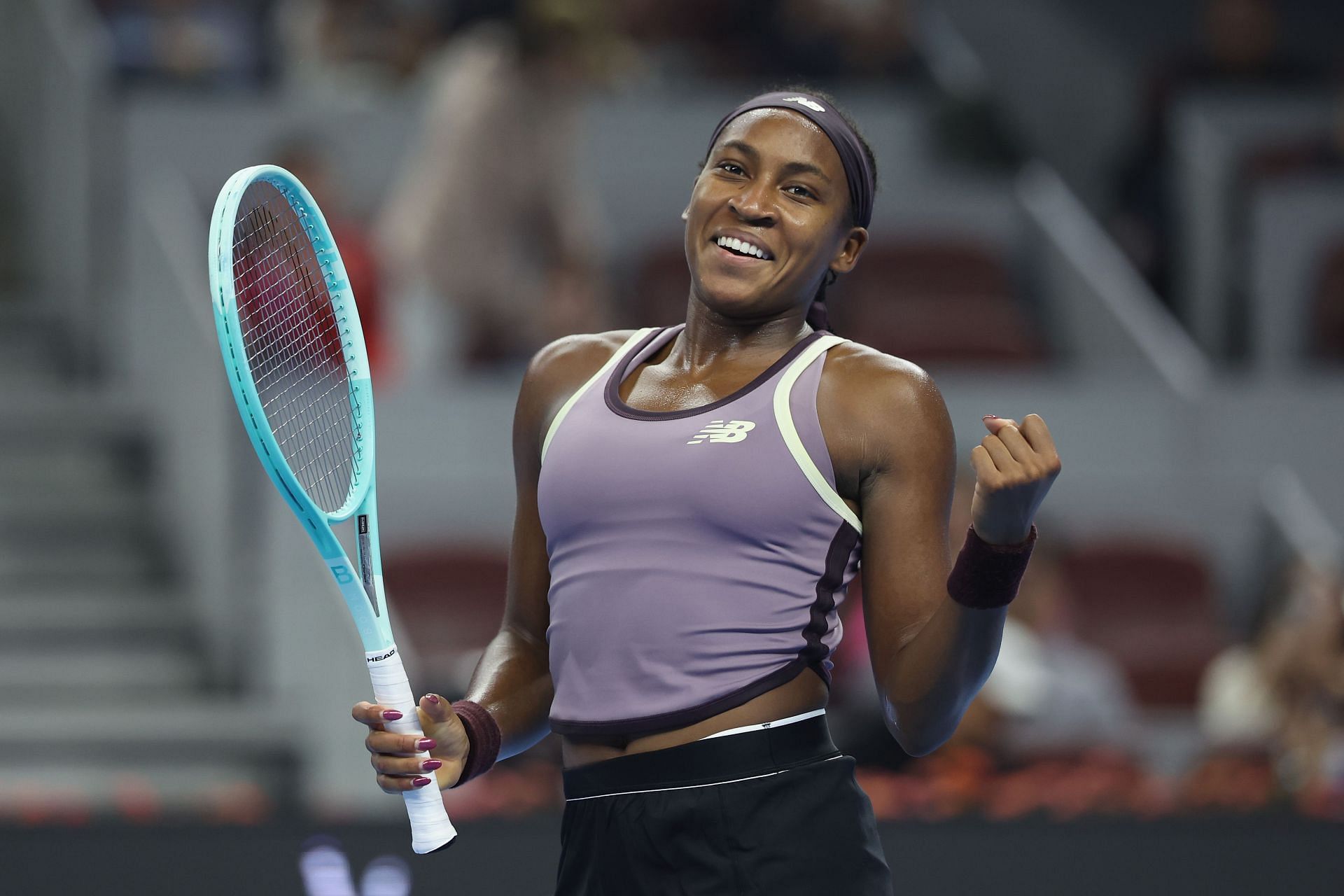 Coco Gauff pictured at the 2024 China Open | Source: Getty