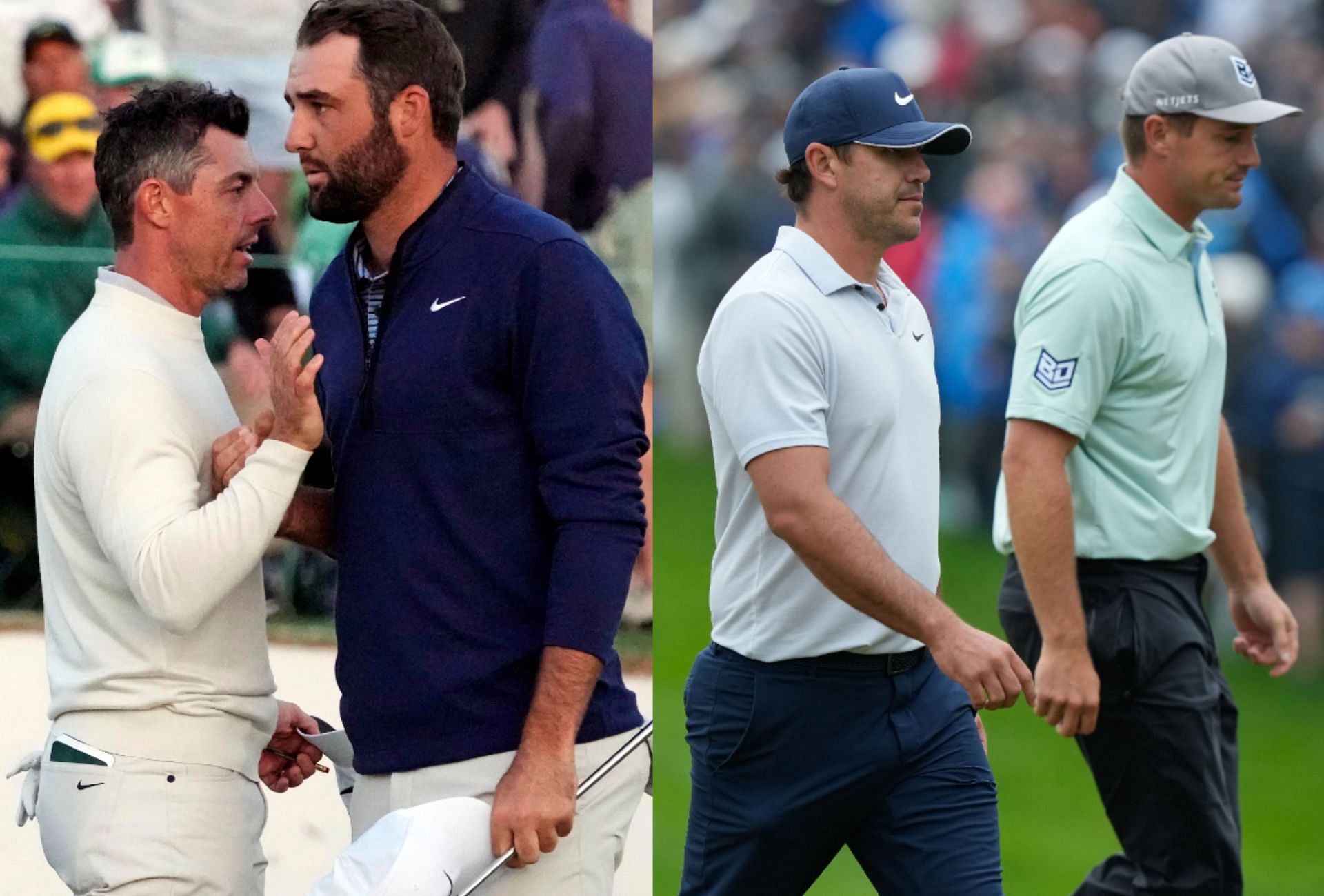 Rory McIlroy and Scottie Scheffler will face Brooks Koepka and Bryson DeChambeau in a made-for-TV match (Image via Imagn).