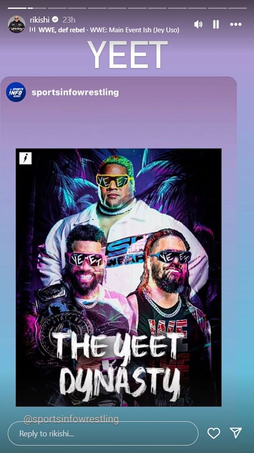The Hall of Famer teases a reunion [Photo Credits: Screengrab of Rikishi's Instagram story]