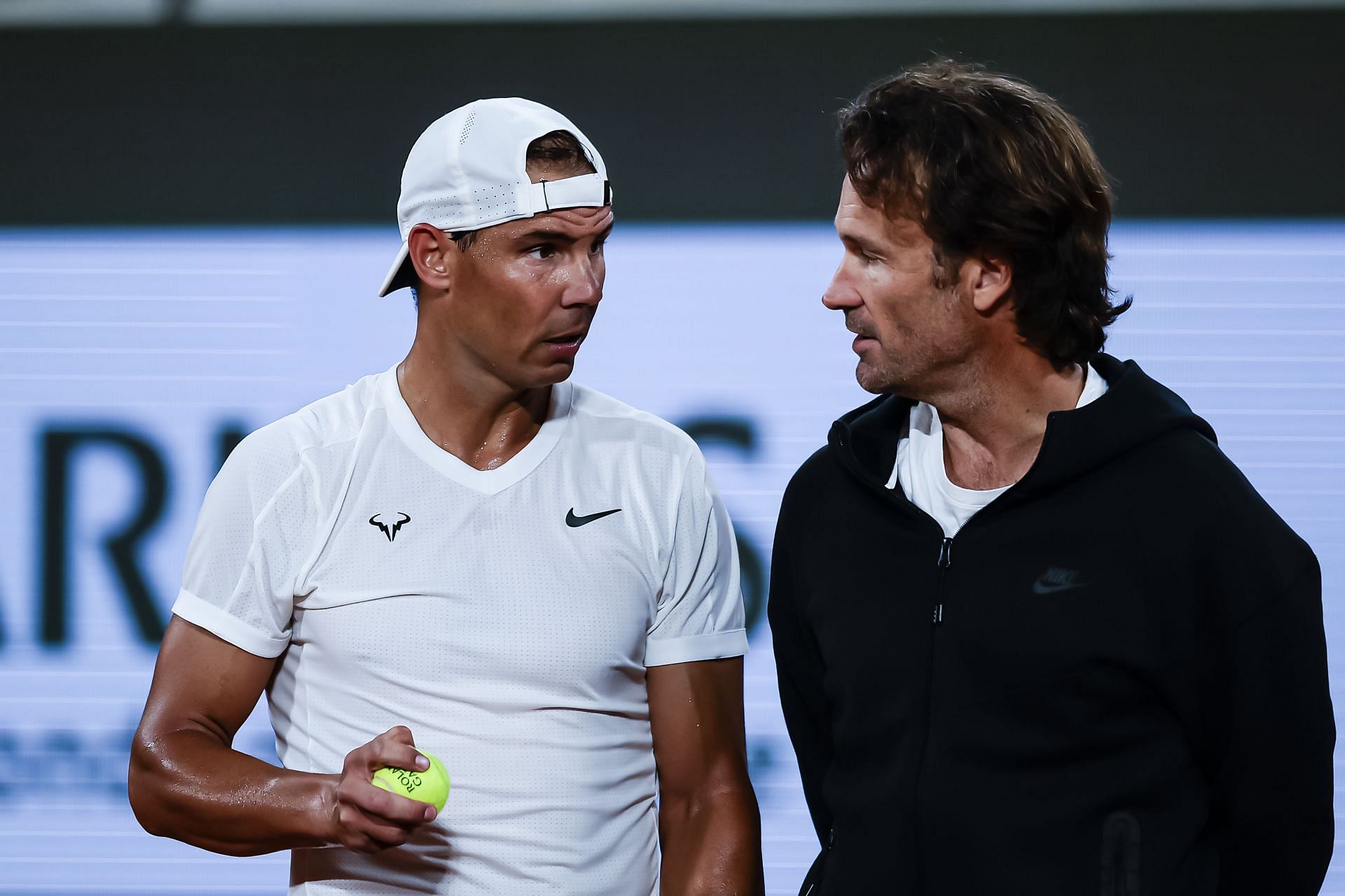 Rafael Nadal with coach Carlos Moya (Source: Getty)