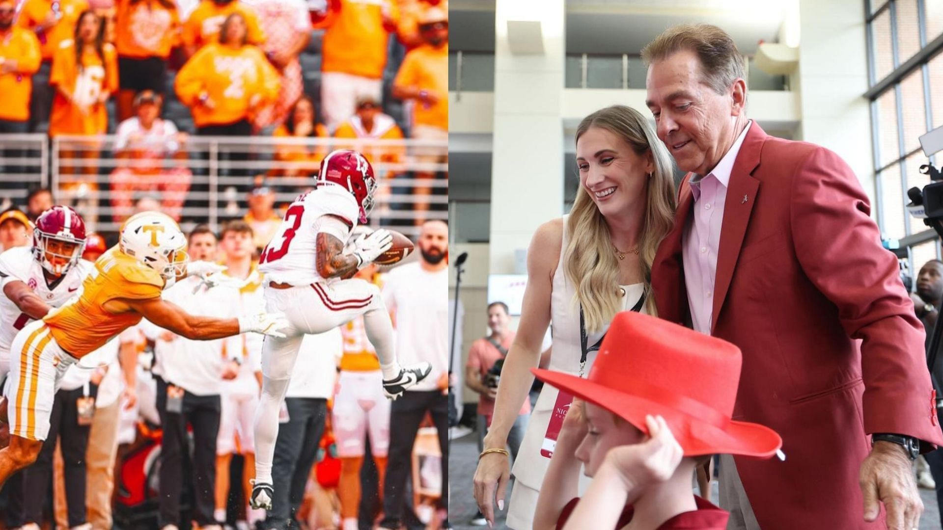 The Alabama team, Nick &amp; Kristen Saban (Alabama &amp; Kristen