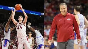 Zvonimir Ivisic stats: How many points did the Arkansas player score vs Kansas in an exhibition game?