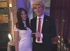 When Connor McDavid and Lauren Kyle dressed up as Donald Trump and wife Melania for Halloween