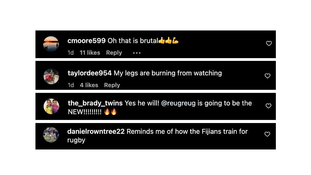 Screenshot of the fans&#039; comments. [ONE Championship/Instagram, screenshot]