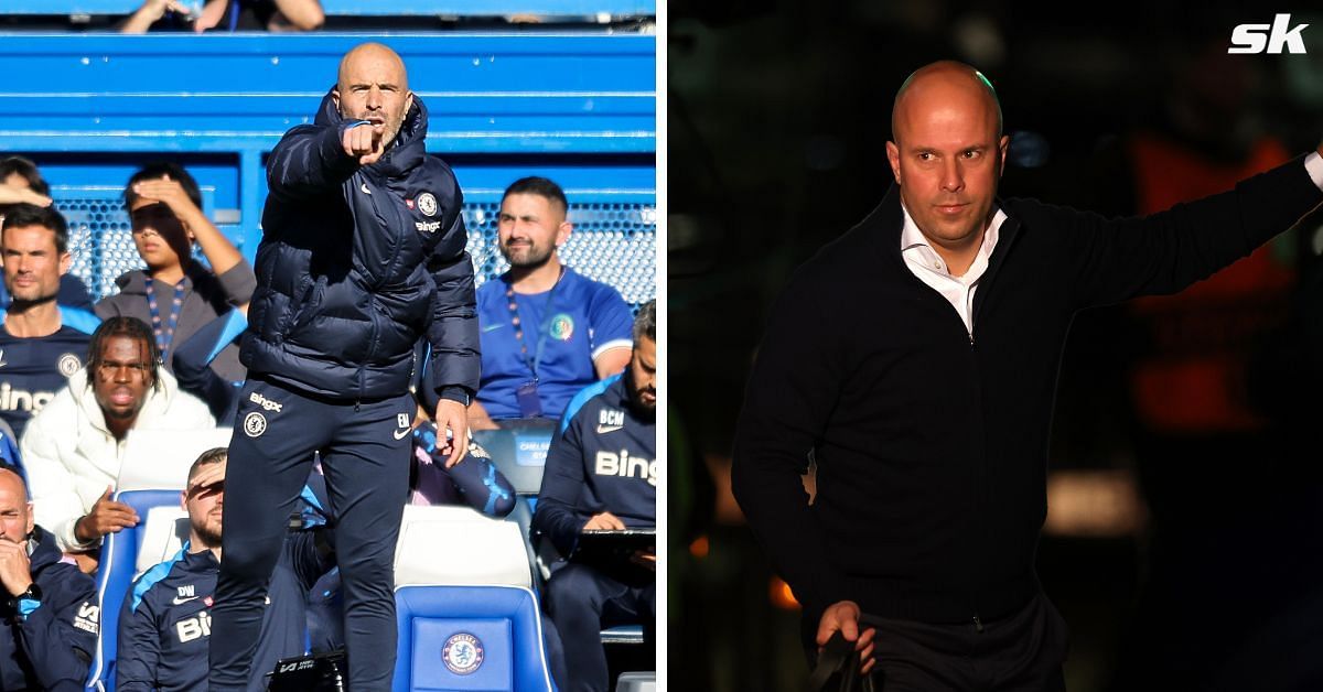 Enzo Maresca (left) and Arne Slot (right) (both images via Getty)