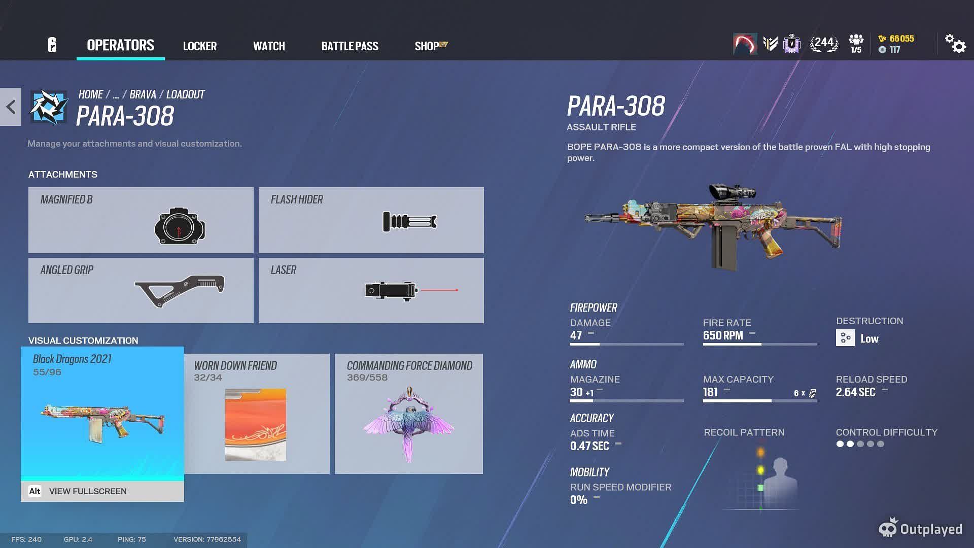 PARA-308 is a reliable weapon for every Brava loadout in Rainbow Six Siege (Image via Ubisoft)