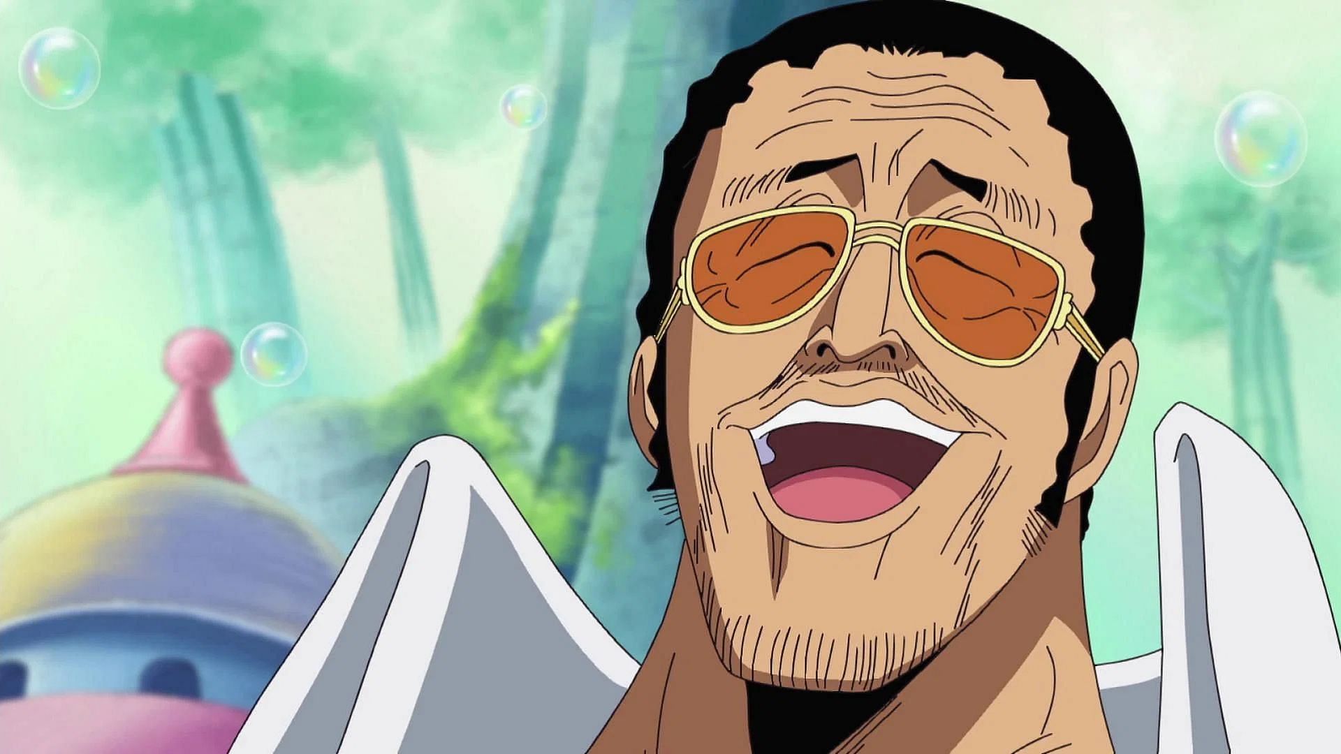 Kizaru is portrayed as a slow and sarcastic character (Image via Toei Animation)